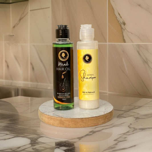 Miracle Hair Oil & Organic Shampoo